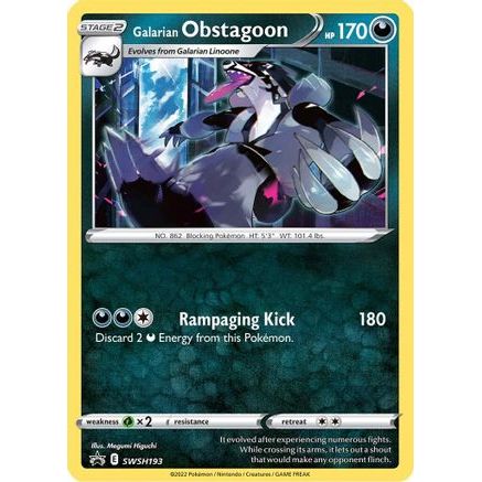 Galarian Obstagoon - SWSH193 SWSH193/307 - SWSH Sword & Shield Promo Cards