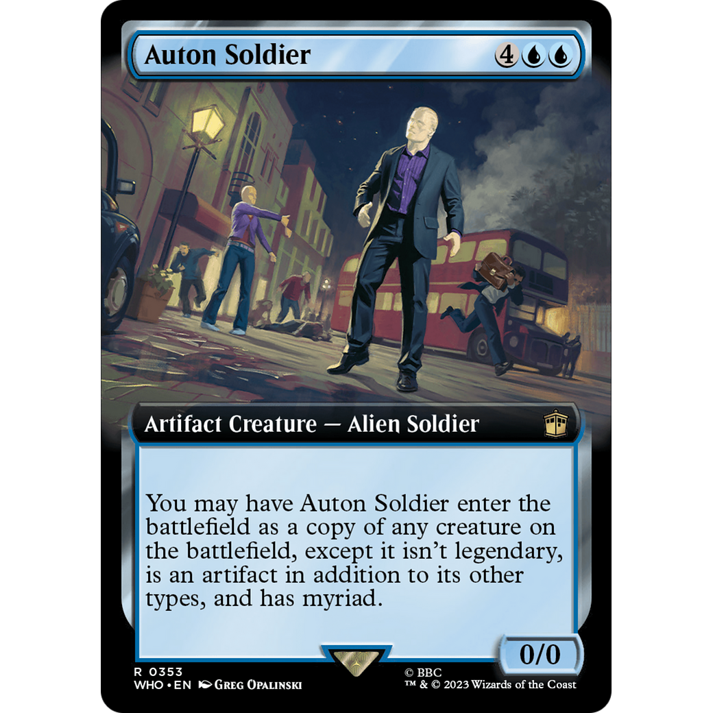 Auton Soldier (Extended Art) (WHO-353) - Doctor Who: (Extended Art)