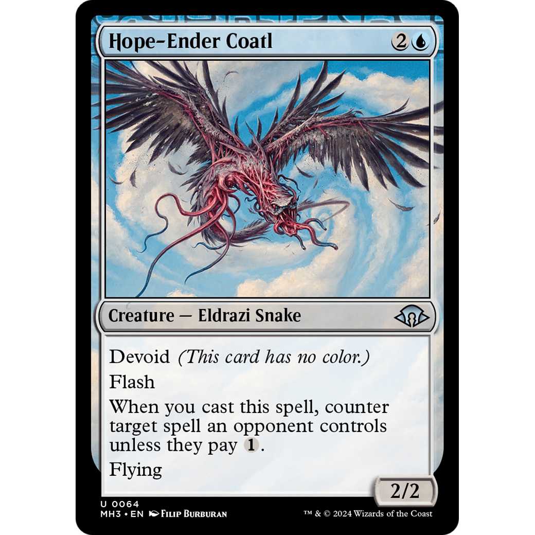 Hope-Ender Coatl (MH3-064) - Modern Horizons 3: (devoid) Foil