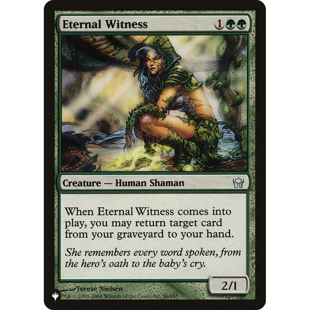 Eternal Witness (5DN) (LIST-86/165) - The List