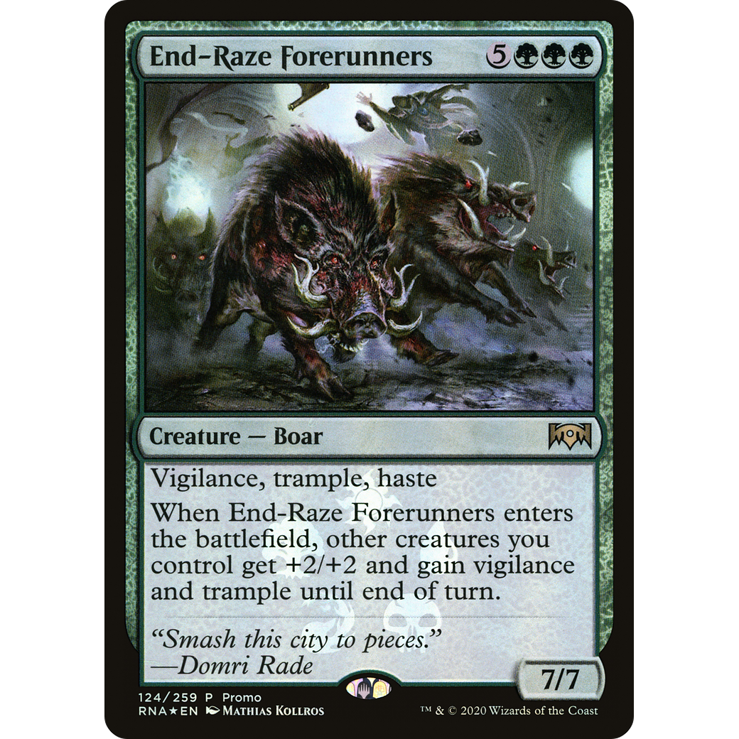 End-Raze Forerunners (MEDIA-124) - Ravnica Allegiance Promos Foil