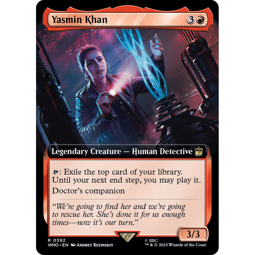 Yasmin Khan (Extended Art) (WHO-392) - Doctor Who: (Extended Art) Foil