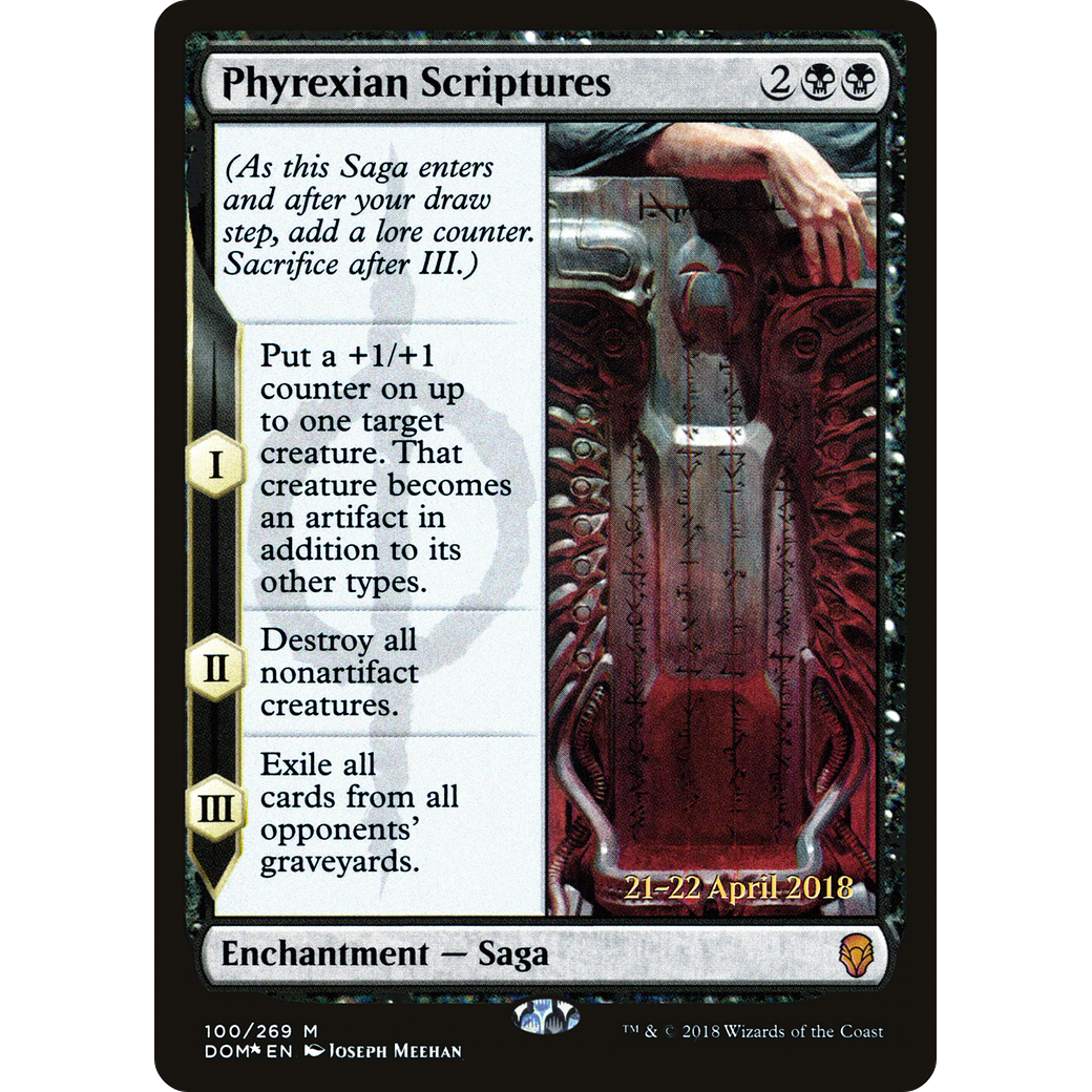 Phyrexian Scriptures (PRE-100) - Dominaria Promos Foil
