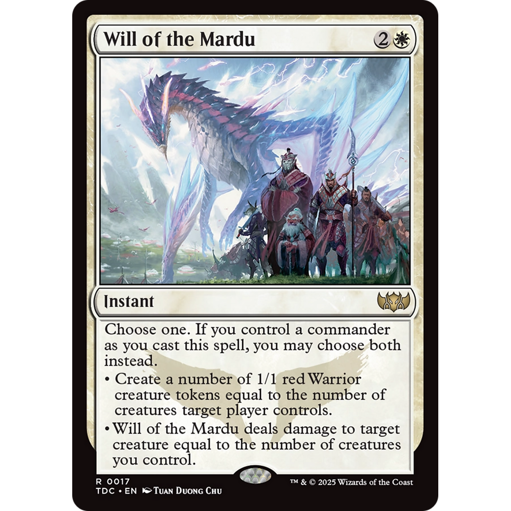 Will of the Mardu (TDC-017) - Commander: Tarkir: Dragonstorm