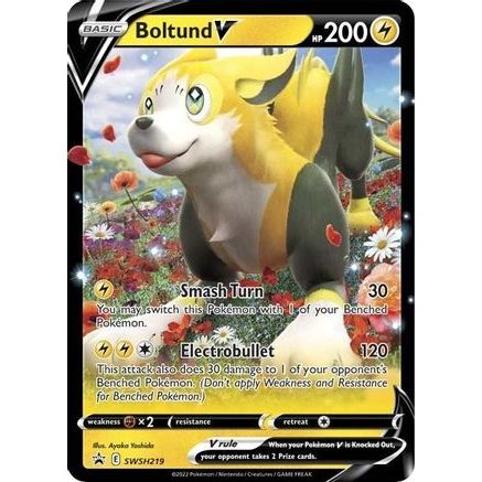 Boltund V - SWSH219 SWSH219/307 - SWSH Sword & Shield Promo Cards Holofoil