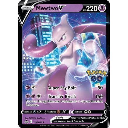 Mewtwo V - SWSH223 SWSH223/307 - SWSH Sword & Shield Promo Cards Holofoil