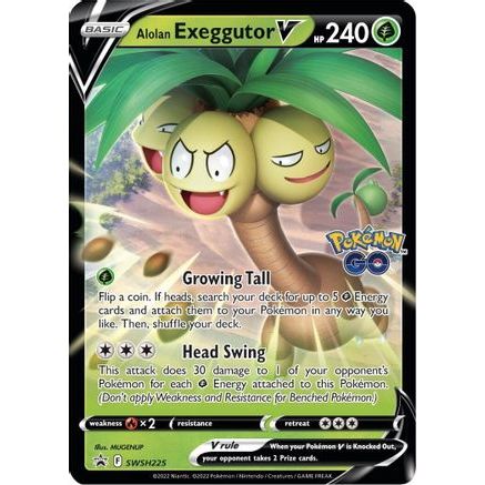 Alolan Exeggutor V - SWSH225 SWSH225/307 - SWSH Sword & Shield Promo Cards Holofoil