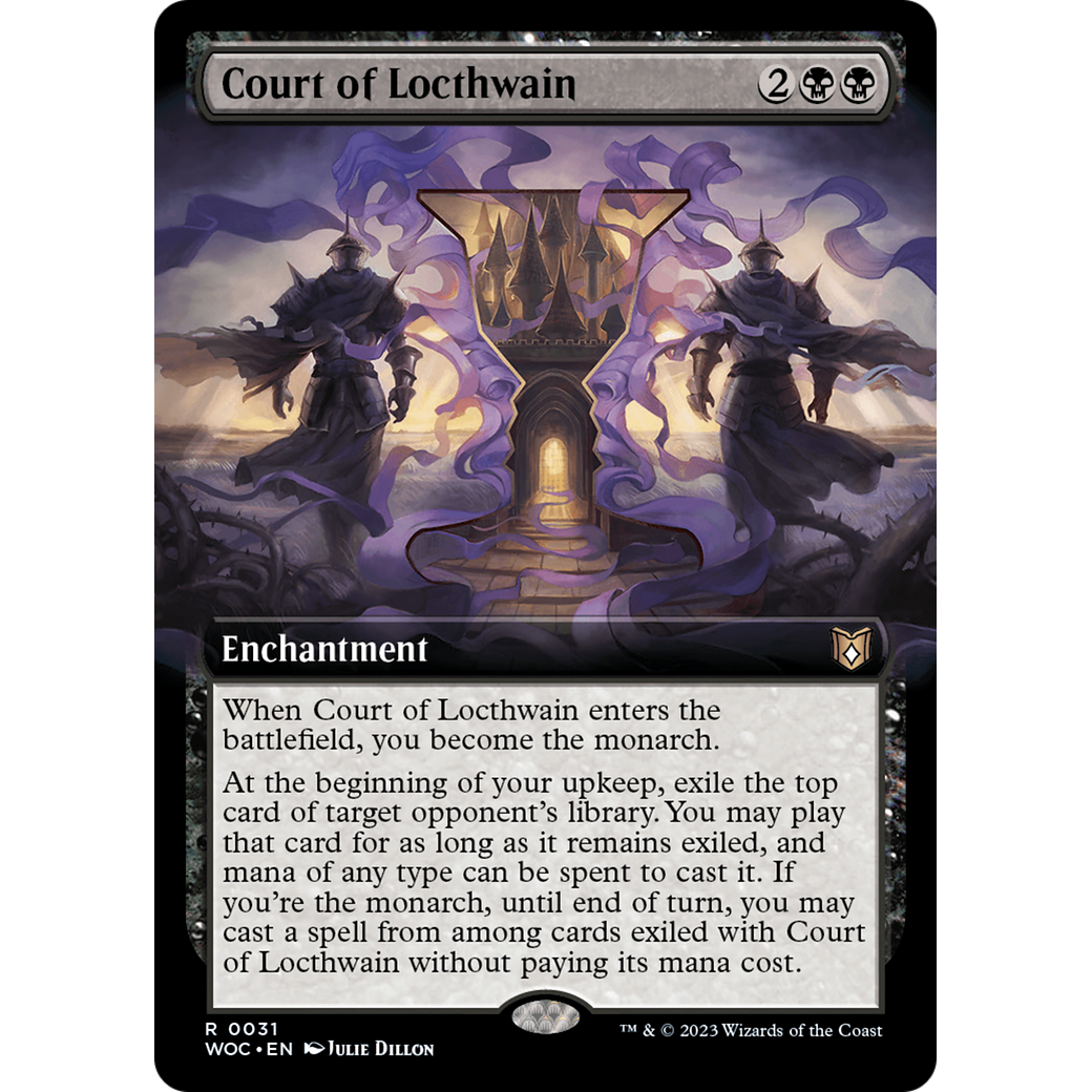 Court of Locthwain (WOC-031) - Wilds of Eldraine Commander: (Extended Art)