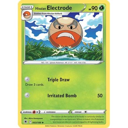 Hisuian Electrode 3/189 - SWSH10 Astral Radiance Reverse Holofoil