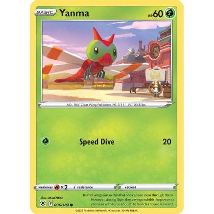 Yanma 6/189 - SWSH10 Astral Radiance