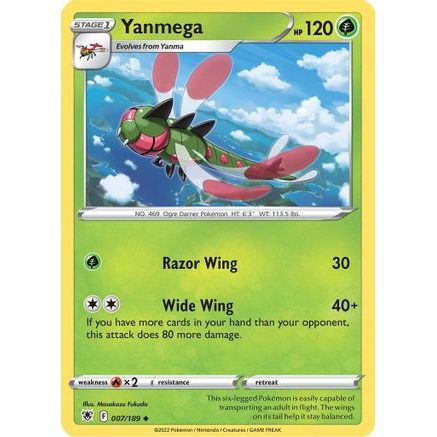 Yanmega 7/189 - SWSH10 Astral Radiance Reverse Holofoil