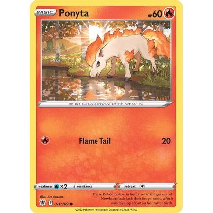 Ponyta 21/189 - SWSH10 Astral Radiance Reverse Holofoil