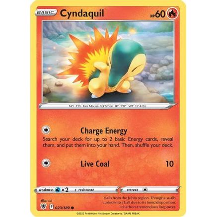 Cyndaquil 23/189 - SWSH10 Astral Radiance Reverse Holofoil