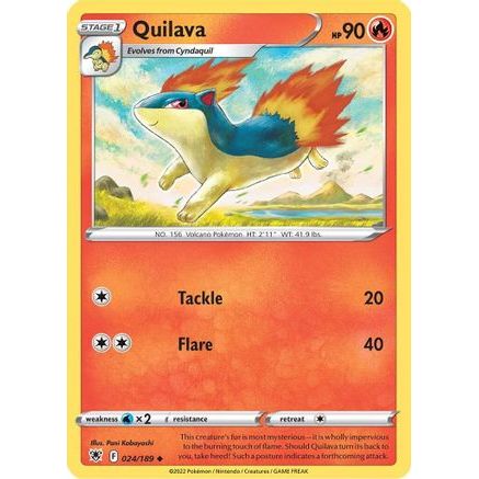 Quilava 24/189 - SWSH10 Astral Radiance Reverse Holofoil
