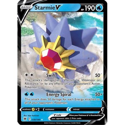 Starmie V 30/189 - SWSH10 Astral Radiance Holofoil
