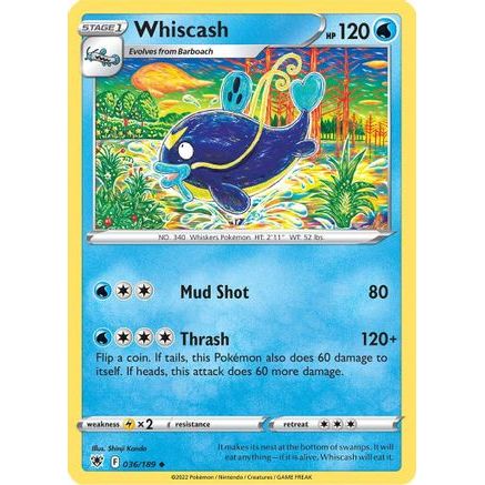 Whiscash 36/189 - SWSH10 Astral Radiance Reverse Holofoil