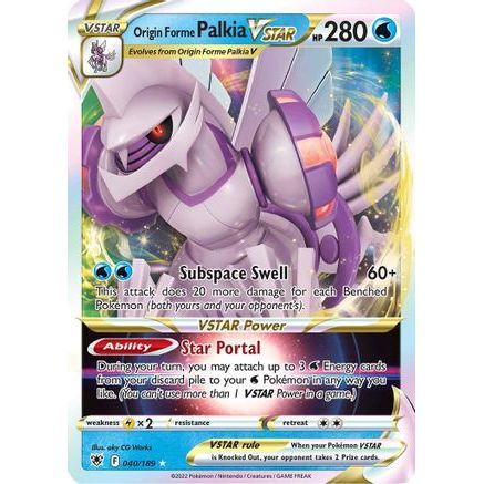 Origin Forme Palkia VSTAR 40/189 - SWSH10 Astral Radiance Holofoil