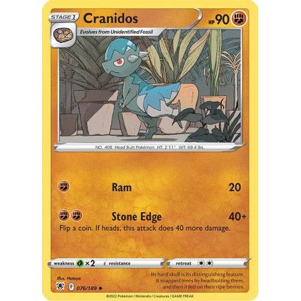 Cranidos 76/189 - SWSH10 Astral Radiance Reverse Holofoil