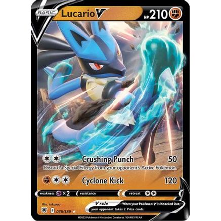 Lucario V 78/189 - SWSH10 Astral Radiance Holofoil