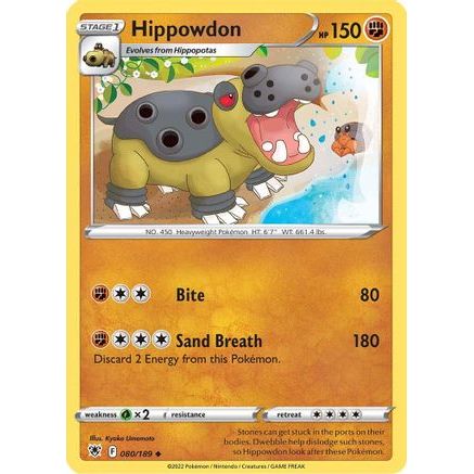 Hippowdon 80/189 - SWSH10 Astral Radiance Reverse Holofoil