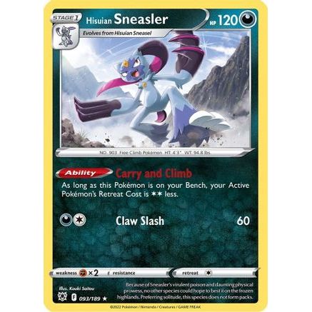 Hisuian Sneasler 93/189 - SWSH10 Astral Radiance Reverse Holofoil