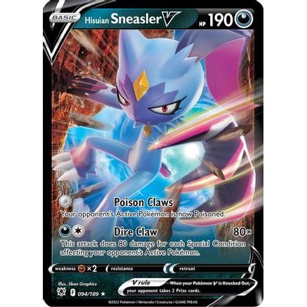 Hisuian Sneasler V 94/189 - SWSH10 Astral Radiance Holofoil