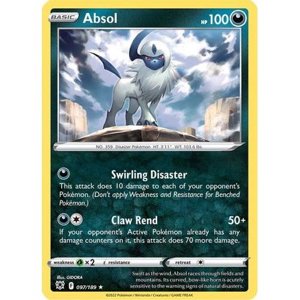Absol 97/189 - SWSH10 Astral Radiance Reverse Holofoil