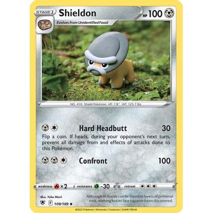 Shieldon 109/189 - SWSH10 Astral Radiance Reverse Holofoil
