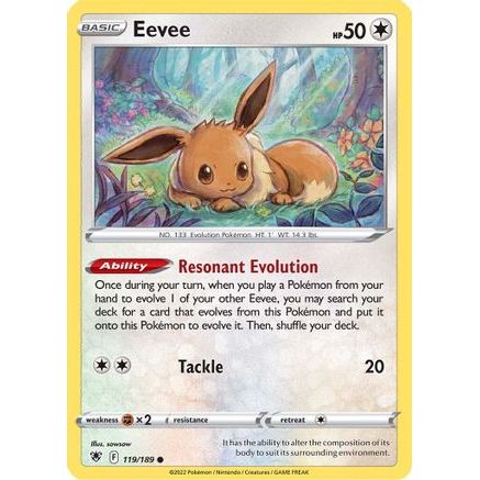 Eevee 119/189 - SWSH10 Astral Radiance Reverse Holofoil