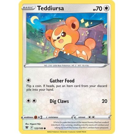 Teddiursa 122/189 - SWSH10 Astral Radiance