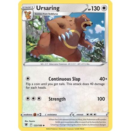 Ursaring 123/189 - SWSH10 Astral Radiance Reverse Holofoil
