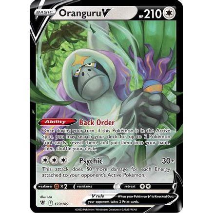Oranguru V 133/189 - SWSH10 Astral Radiance Holofoil