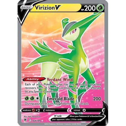 Virizion V (Full Art) 164/189 - SWSH10 Astral Radiance Holofoil