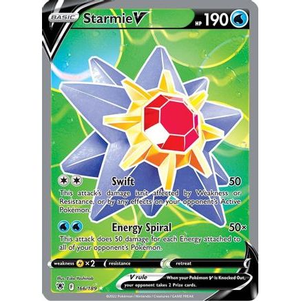 Starmie V (Full Art) 166/189 - SWSH10 Astral Radiance Holofoil