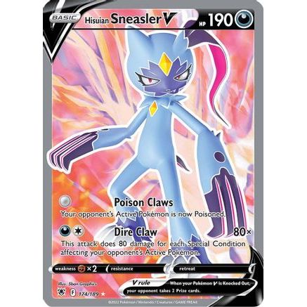 Hisuian Sneasler V (Full Art) 174/189 - SWSH10 Astral Radiance Holofoil