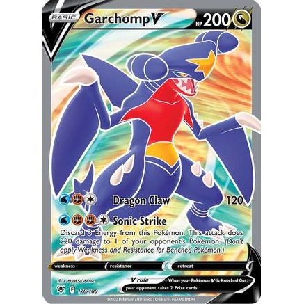 Garchomp V (Full Art) 178/189 - SWSH10 Astral Radiance Holofoil