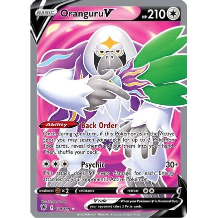Oranguru V (Full Art) 179/189 - SWSH10 Astral Radiance Holofoil