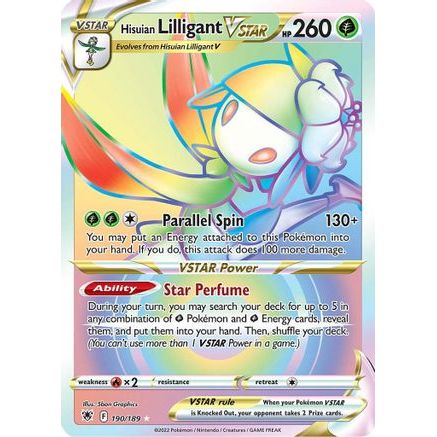 Hisuian Lilligant VSTAR (Secret) 190/189 - SWSH10 Astral Radiance Holofoil