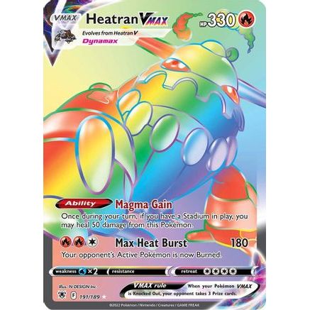 Heatran VMAX (Secret) 191/189 - SWSH10 Astral Radiance Holofoil
