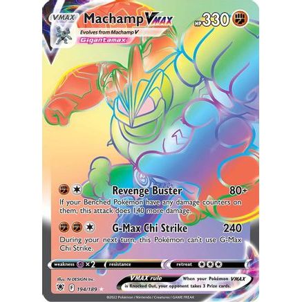 Machamp VMAX (Secret) 194/189 - SWSH10 Astral Radiance Holofoil