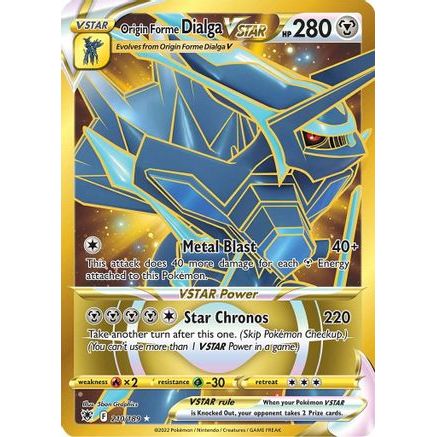 Origin Forme Dialga VSTAR - 210/189 (Secret) 210/189 - SWSH10 Astral Radiance Holofoil