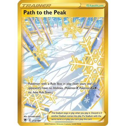 Path to the Peak (Secret) 213/189 - SWSH10 Astral Radiance Holofoil