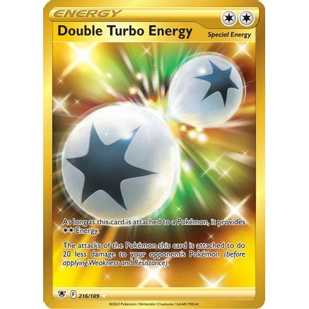 Double Turbo Energy (Secret) 216/189 - SWSH10 Astral Radiance Holofoil