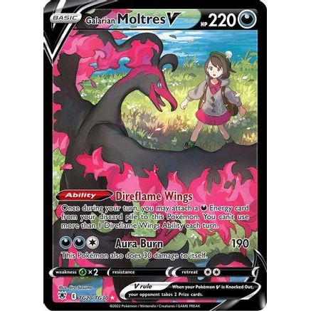 Galarian Moltres V TG20/30 - SWSH10 Astral Radiance Trainer Gallery Holofoil