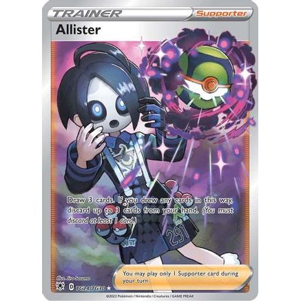 Allister TG24/30 - SWSH10 Astral Radiance Trainer Gallery Holofoil