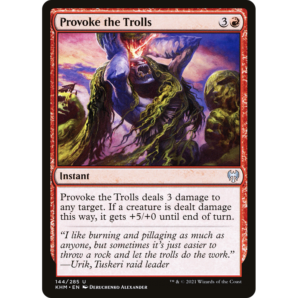 Provoke the Trolls (KHM-144) - Kaldheim Foil