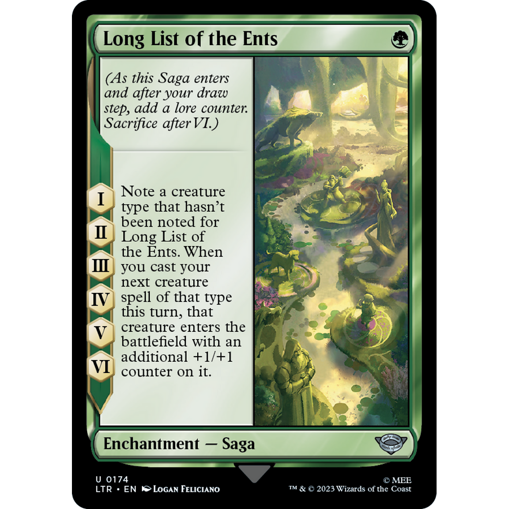 Long List of the Ents (LTR-174) - The Lord of the Rings: Tales of Middle-earth