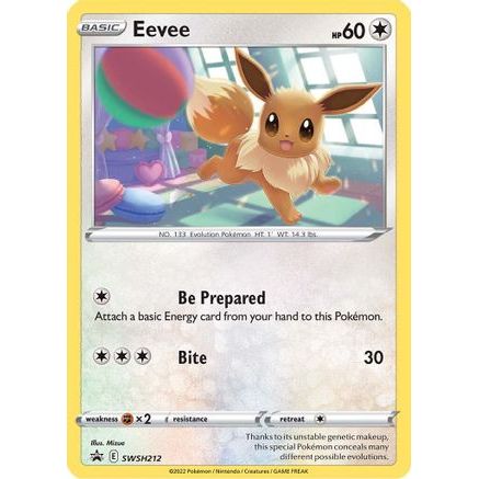 Eevee - SWSH212 SWSH212/307 - SWSH Sword & Shield Promo Cards Holofoil