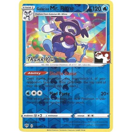 Galarian Mr. Rime - 036/189 (Pokemon League) [Thank You] 36 - Miscellaneous Cards & Products Reverse Holofoil