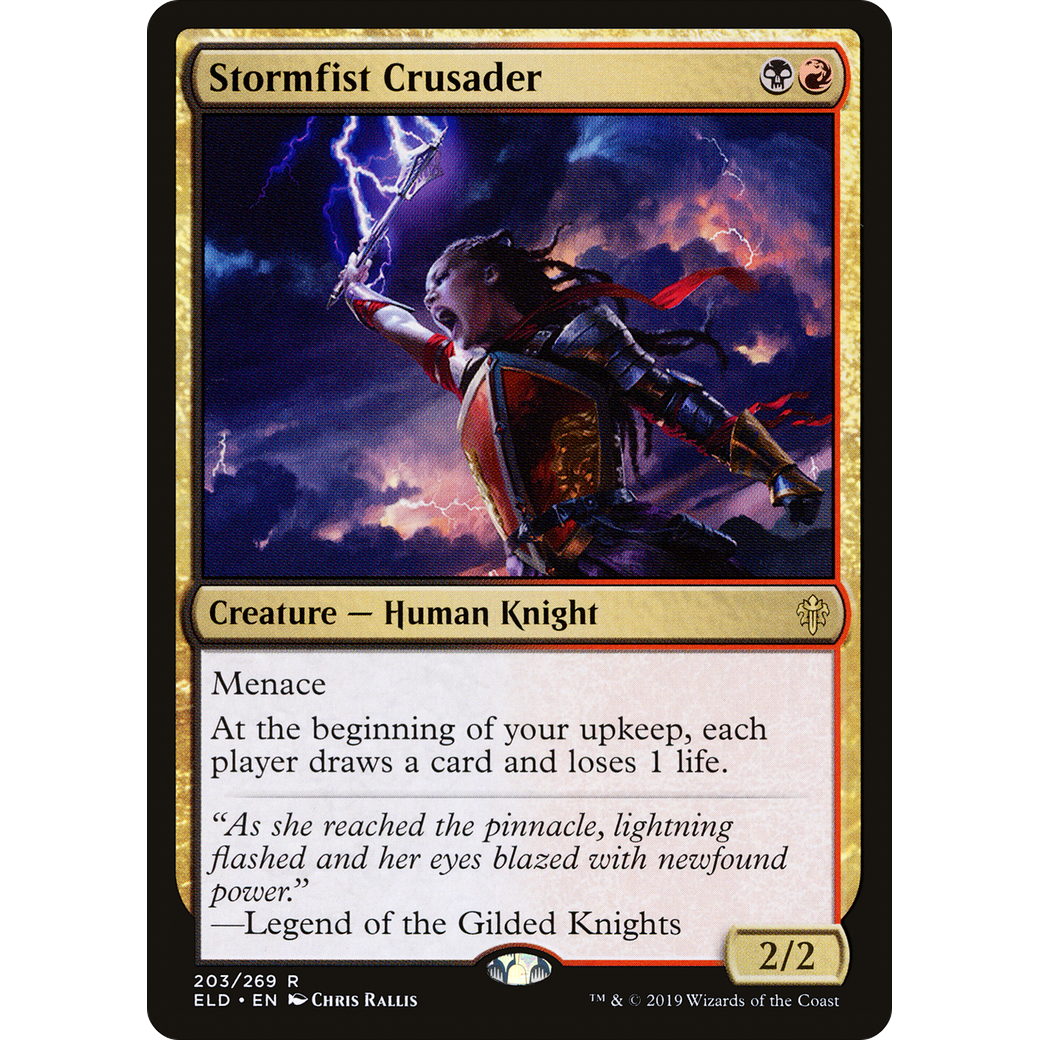 Stormfist Crusader (ELD-203) - Throne of Eldraine Foil